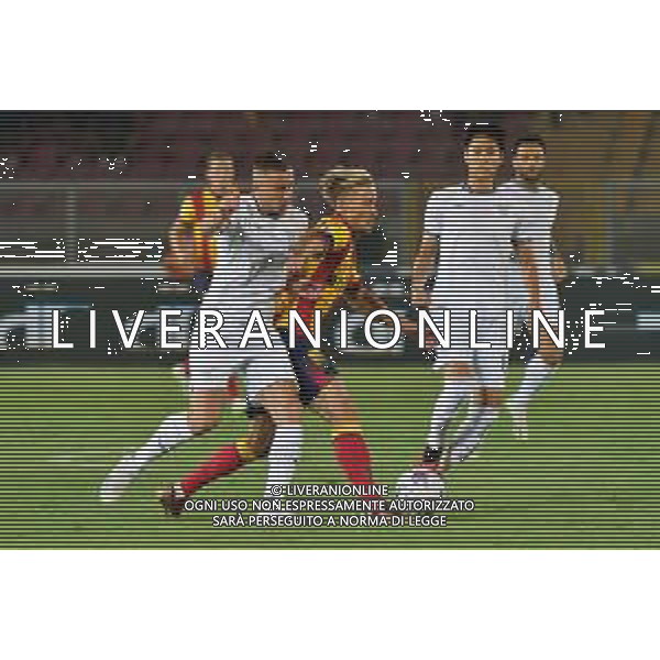 Pontus Almqvist (US Lecce) and Adam Marusic (S.S. Lazio) during the Italian soccer Serie A match US Lecce vs SS Lazio on August 20, 2023 at Via del Mare Stadium in Lecce, Italy. Photo by Emmanuele Mastrodonato/ag. Aldo Liverani sas