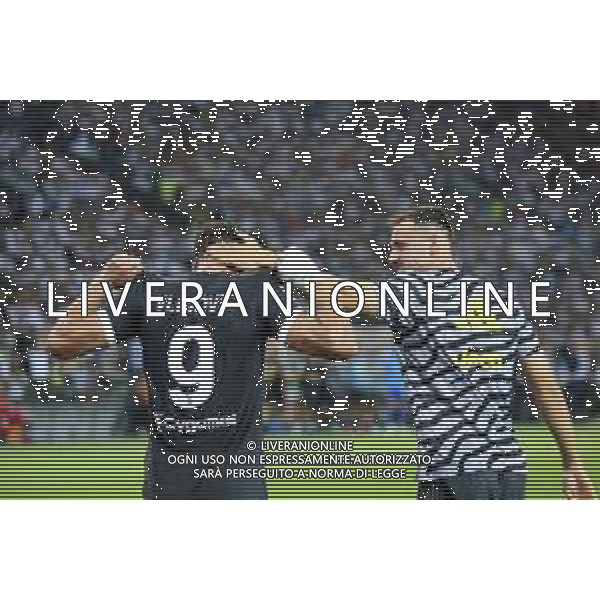 UDINESE - JUVENTUS CAMPIONATO CALCIO SERIE A 20.08.2023 NELLA FOTO L\'ESULTANZA DOPO IL GOL SU RIGORE DI DUSAN VLAHOVIC © AGENZIA ALDO LIVERANI SAS