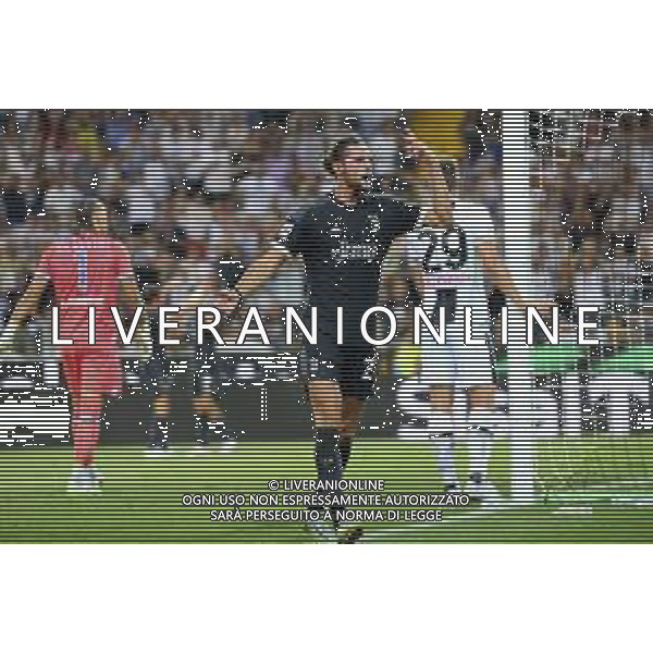 UDINESE - JUVENTUS CAMPIONATO CALCIO SERIE A 20.08.2023 NELLA FOTO ESULTANZA DOPO IL GOL DI ADRIEN RABIOT © AGENZIA ALDO LIVERANI SAS