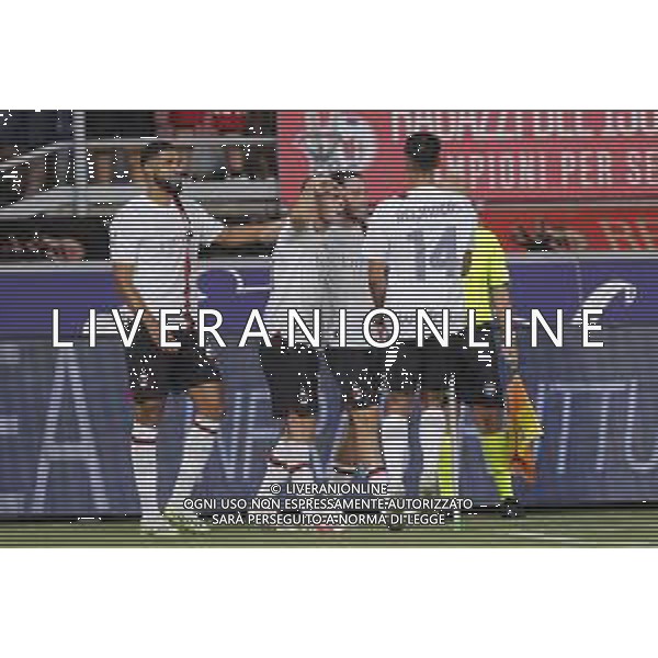 ZCP - BOLOGNA vs MILAN partita di campionato serie A - nella foto: Esultanza pulisic dopo il goal ©Claudio Zamagni/Agenzia Aldo Liverani s.a.s.