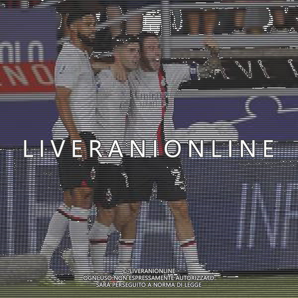 ZCP - BOLOGNA vs MILAN partita di campionato serie A - nella foto: Esultanza milan dopo il goal ©Claudio Zamagni/Agenzia Aldo Liverani s.a.s.