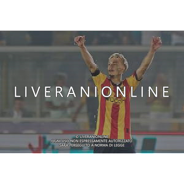 Pontus Almqvist (US Lecce) celebrates after scoring a goal during the Italian soccer Serie A match US Lecce vs SS Lazio on August 20, 2023 at Via del Mare Stadium in Lecce, Italy. Photo by Emmanuele Mastrodonato/ag. Aldo Liverani sas