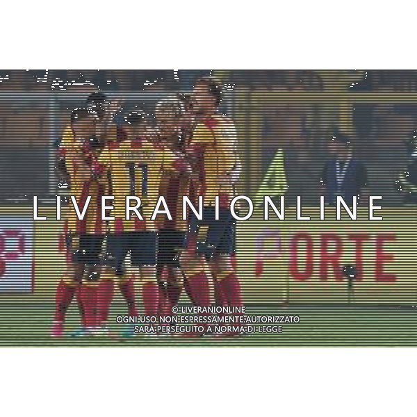 Pontus Almqvist (US Lecce) celebrates after scoring a goal with teammates during the Italian soccer Serie A match US Lecce vs SS Lazio on August 20, 2023 at Via del Mare Stadium in Lecce, Italy. Photo by Emmanuele Mastrodonato/ag. Aldo Liverani sas