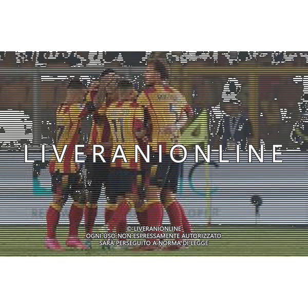 US Lecce celebrates the victory during the Italian soccer Serie A match US Lecce vs SS Lazio on August 20, 2023 at Via del Mare Stadium in Lecce, Italy. Photo by Emmanuele Mastrodonato/ag. Aldo Liverani sas