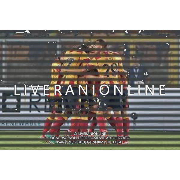 US Lecce celebrates the victory during the Italian soccer Serie A match US Lecce vs SS Lazio on August 20, 2023 at Via del Mare Stadium in Lecce, Italy. Photo by Emmanuele Mastrodonato/ag. Aldo Liverani sas
