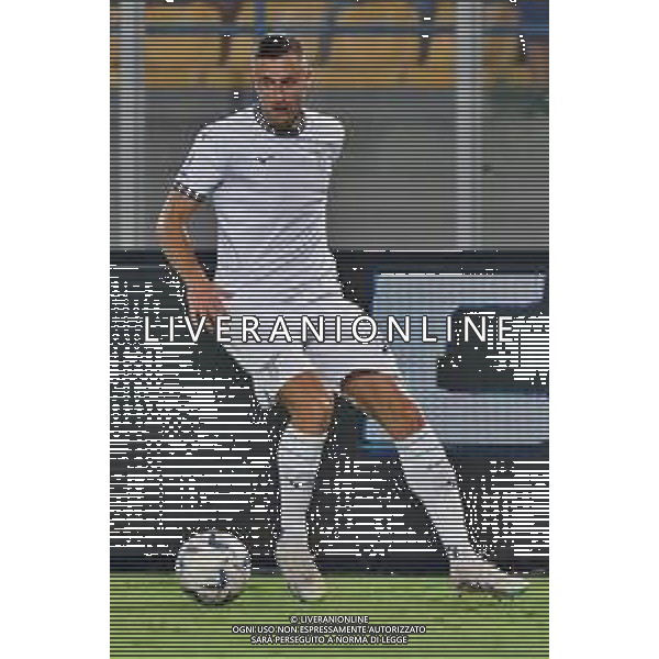 Adam Marusic (S.S. Lazio) during the Italian soccer Serie A match US Lecce vs SS Lazio on August 20, 2023 at Via del Mare Stadium in Lecce, Italy. Photo by Emmanuele Mastrodonato/ag. Aldo Liverani sas