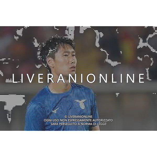 Daichi Kamada (S.S. Lazio) warmup during the Italian soccer Serie A match US Lecce vs SS Lazio on August 20, 2023 at Via del Mare Stadium in Lecce, Italy. Photo by Emmanuele Mastrodonato/ag. Aldo Liverani sas