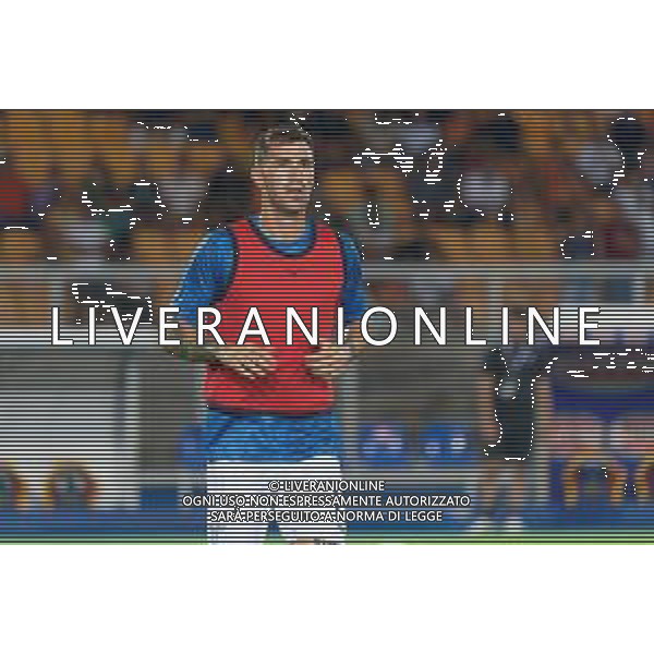 Alessio Romagnoli (S.S. Lazio) warmup during the Italian soccer Serie A match US Lecce vs SS Lazio on August 20, 2023 at Via del Mare Stadium in Lecce, Italy. Photo by Emmanuele Mastrodonato/ag. Aldo Liverani sas