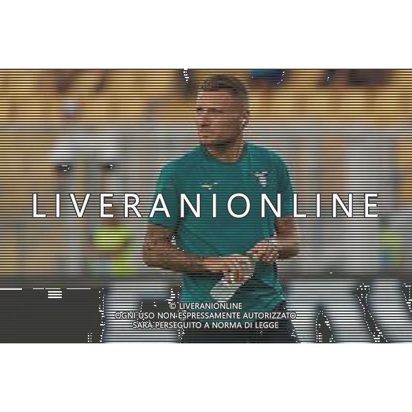 Ciro Immobile (S.S. Lazio) before the Italian soccer Serie A match US Lecce vs SS Lazio on August 20, 2023 at Via del Mare Stadium in Lecce, Italy. Photo by Emmanuele Mastrodonato/ag. Aldo Liverani sas