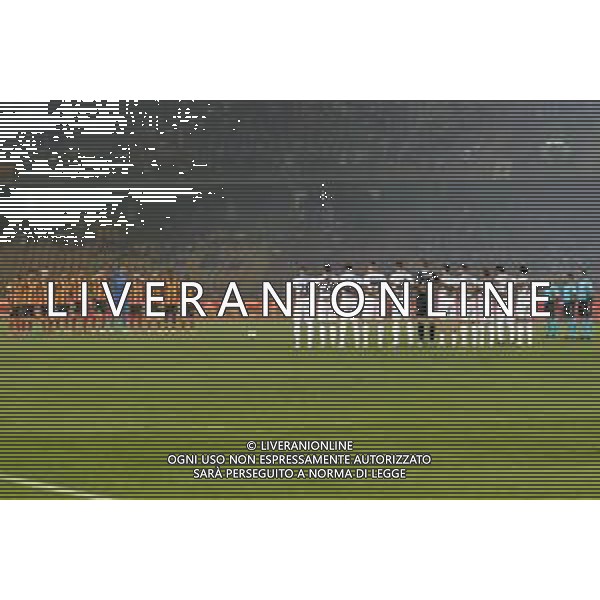 Players of the two teams prior to the minute of silence in memory of Carlo Mazzone during the Italian soccer Serie A match US Lecce vs SS Lazio on August 20, 2023 at Via del Mare Stadium in Lecce, Italy. Photo by Emmanuele Mastrodonato/ag. Aldo Liverani sas