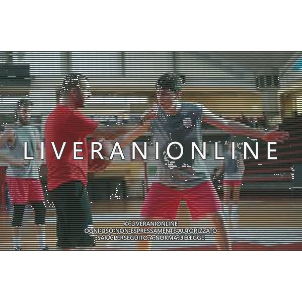 IMOLA 22 08 2023 PALARUGGI ALLENAMENTO ANDREA COSTA BASKET SERIE B NELLA FOTO ALLENATORE EMANUELE DI PAOLANTONIO ©SANNA/AGENZIA ALDO LIVERANI SAS