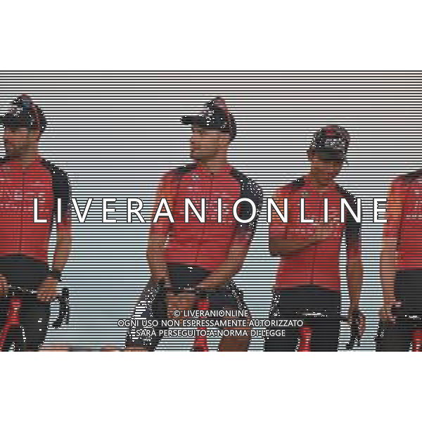 24-08-2023 Presentazione Squadre Vuelta A Espana 2023; 2023, Ineos Grenadiers; Ganna, Filippo; Bernal Gomez, Arley; Barcelona; ©SIROTTI/AGENZIA ALDO LIVERANI SAS
