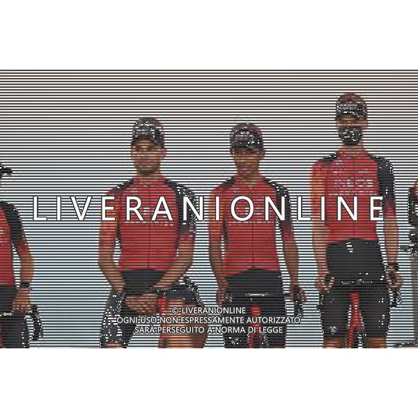 24-08-2023 Presentazione Squadre Vuelta A Espana 2023; 2023, Ineos Grenadiers; Ganna, Filippo; Bernal Gomez, Arley; Barcelona; ©SIROTTI/AGENZIA ALDO LIVERANI SAS