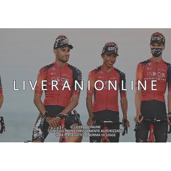 24-08-2023 Presentazione Squadre Vuelta A Espana 2023; 2023, Ineos Grenadiers; Ganna, Filippo; Bernal Gomez, Arley; Barcelona; ©SIROTTI/AGENZIA ALDO LIVERANI SAS
