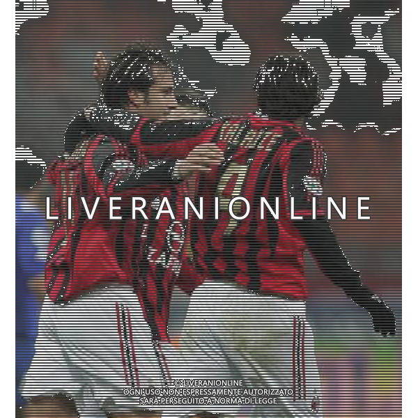 MILANO 29-11-05 COPPA ITALIA TIM - QUARTI DI FINALE MILAN - BRESCIA NELLA FOTO: GILARDINO ESULTANZA PH: ANDRY/LIVERANI