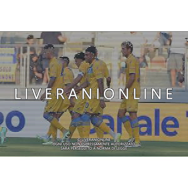 Frosinone vs Atalanta - Campionato Serie A - 2 giornata - Stadio B.Stirpe - Frosinone 26-08-2023 nella foto Esultanza Frosinone