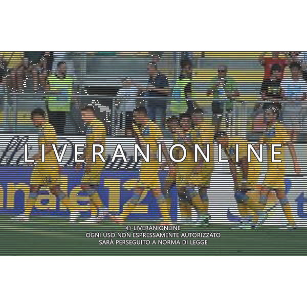 Frosinone vs Atalanta - Campionato Serie A - 2 giornata - Stadio B.Stirpe - Frosinone 26-08-2023 nella foto Esultanza Frosinone