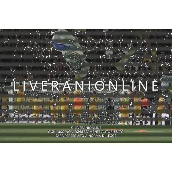 Frosinone vs Atalanta - Campionato Serie A - 2 giornata - Stadio B.Stirpe - Frosinone 26-08-2023 nella foto Esultanza Frosinone sotto la curva FOTO FEDERICO GAETANO-AG ALDO LIVERANI SAS