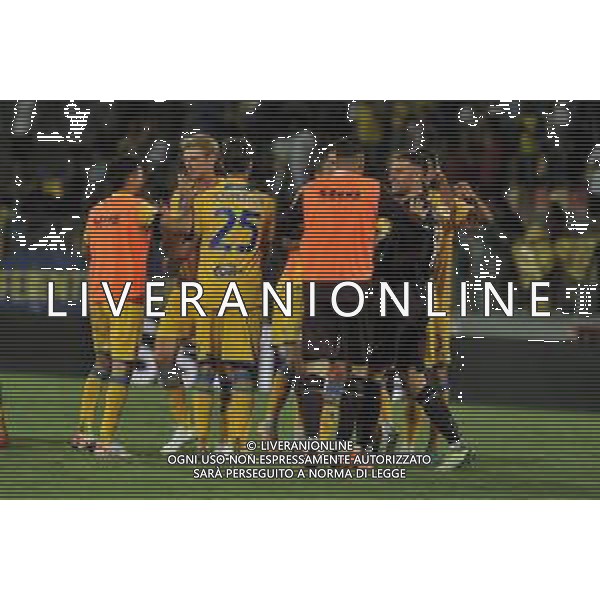 Frosinone vs Atalanta - Campionato Serie A - 2 giornata - Stadio B.Stirpe - Frosinone 26-08-2023 nella foto Esultanza finale Frosinone FOTO FEDERICO GAETANO-AG ALDO LIVERANI SAS