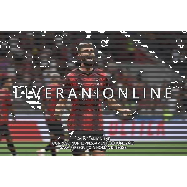 Milan vs Torino nella foto Olivier Giroud (Milan) esulta dopo il gol del 2 a 1 Milano 26-08-2023 Stadio Giuseppe Meazza - San Siro Campionato Serie A TIM - 2a giornata foto Roberto Garavaglia/ag. Aldo Liverani sas