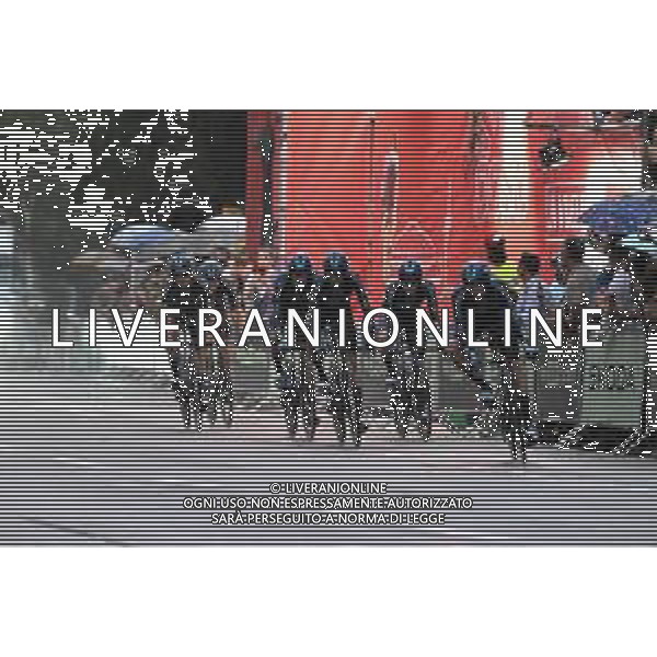 26-08-2023 Vuelta A Espana; Tappa 01 Barcelona - Barcelona; 2023, Dsm - Firmenich; Milesi, Lorenzo; Bardet, Romain; Barcelona; FOTO STEFANO SIROTTI-AG ALDO LIVERANI SAS