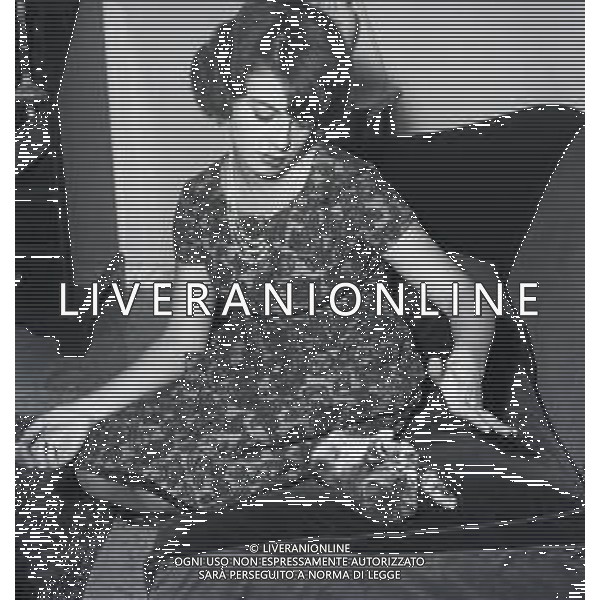 NEG-RETROSPETTIVA ANNA MARIA FERRERO ATTRICE NELLA FOTO ANNA MARIA FERRERO NELL\'ANNO 1950 A ROMA FOTO SANDRO VESPASIANI-AG ALDO LIVERANI SAS  