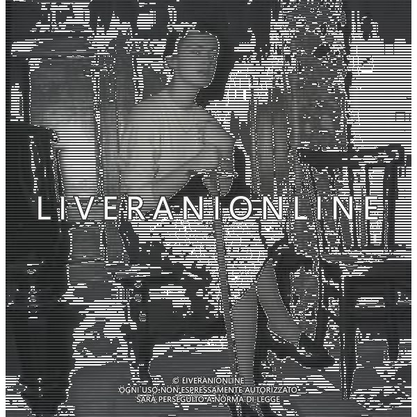 NEG-RETROSPETTIVA ANNA MARIA FERRERO ATTRICE NELLA FOTO ANNA MARIA FERRERO NELL\'ANNO 1950 A ROMA FOTO SANDRO VESPASIANI-AG ALDO LIVERANI SAS  