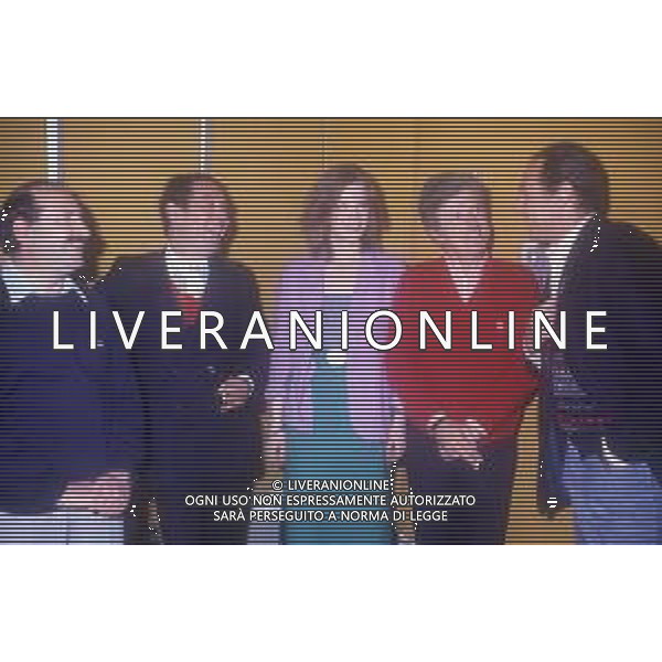 DIAP-RETROSPETTIVA GIANNI BONCOMPAGNI CONDUTTORE RADIOFONICO E PAROLIERE NELLA FOTO GIANNI BONCOMPAGNI CON RENZO ARBORE E MARIO MARENCO A ROMA AG ALDO LIVERANI SAS  