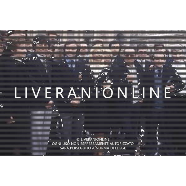 DIAP-RETROSPETTIVA GIANNI BONCOMPAGNI CONDUTTORE RADIOFONICO E PAROLIERE NELLA FOTO GIANNI BONCOMPAGNI CON RAFFAELLA CARRA\' NELL\'ANNO 1985 AG ALDO LIVERANI SAS 