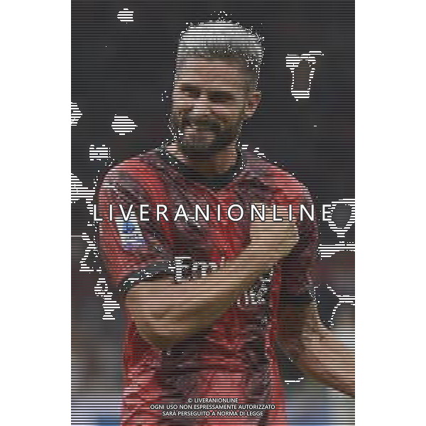 Milan vs Torino nella foto Olivier Giroud (Milan) esulta dopo il gol del 2 a 1 Milano 26-08-2023 Stadio Giuseppe Meazza - San Siro Campionato Serie A TIM - 2a giornata foto Roberto Garavaglia/ag. Aldo Liverani sas