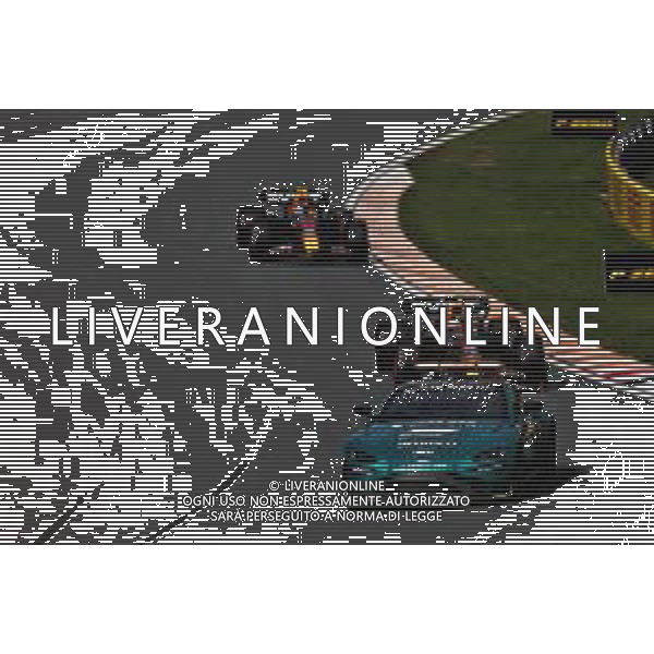 Max Verstappen (NLD) Red Bull Racing RB19 leads behind the Aston Martin FIA Safety Car. 27.08.2023. Formula 1 World Championship, Rd 14, Dutch Grand Prix, Zandvoort, Netherlands, Race Day. - www.xpbimages.com, EMail: requests@xpbimages.com © Copyright: Staley / XPB Images AG ALDO LIVERANI SAS-ONLY ITALY