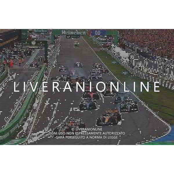 Max Verstappen (NLD) Red Bull Racing RB19 leads at the start of the race. 27.08.2023. Formula 1 World Championship, Rd 14, Dutch Grand Prix, Zandvoort, Netherlands, Race Day. - www.xpbimages.com, EMail: requests@xpbimages.com © Copyright: Coates / XPB Images ONLY ITALY-AG ALDO LIVERANI SAS