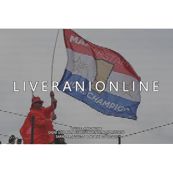 Circuit atmosphere - fan and flag for Max Verstappen (NLD) Red Bull Racing. 27.08.2023. Formula 1 World Championship, Rd 14, Dutch Grand Prix, Zandvoort, Netherlands, Race Day. - www.xpbimages.com, EMail: requests@xpbimages.com © Copyright: Moy / XPB Images ONLY ITALY-AG ALDO LIVERANI SAS