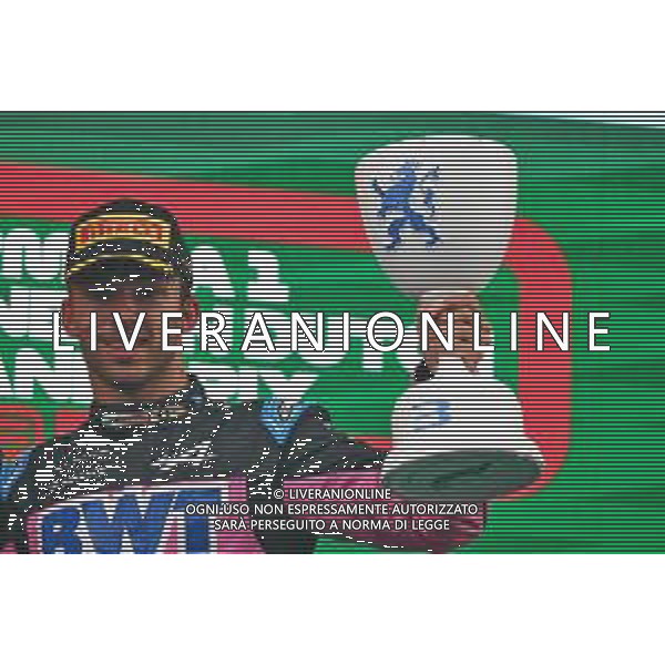 Pierre Gasly (FRA) Alpine F1 Team celebrates his third position on the podium. 27.08.2023. Formula 1 World Championship, Rd 14, Dutch Grand Prix, Zandvoort, Netherlands, Race Day. - www.xpbimages.com, EMail: requests@xpbimages.com © Copyright: Coates / XPB Images ONLY ITALY-AG ALDO LIVERANI SAS