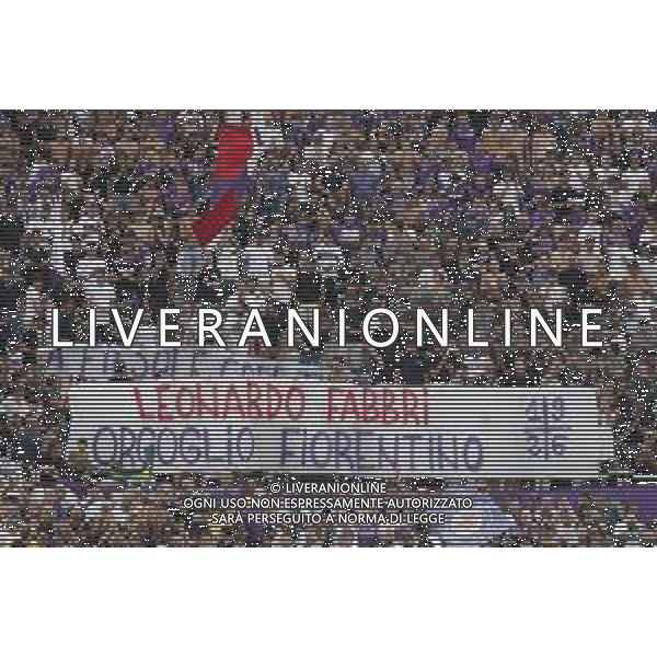 ZCP - 27/08/2023 - FIORENTINA vs LECCE partita di campionato serie A - nella foto: striscione per leonardo fabbri ©Claudio Zamagni/Agenzia Aldo Liverani s.a.s.