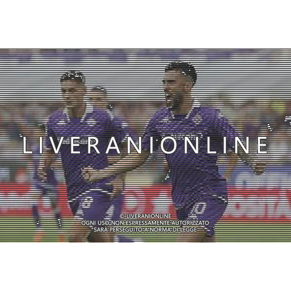 ZCP - 27/08/2023 - FIORENTINA vs LECCE partita di campionato serie A - nella foto: Esultanza Gonzalez (acf Fiorentina)-dopo il goal ©Claudio Zamagni/Agenzia Aldo Liverani s.a.s.