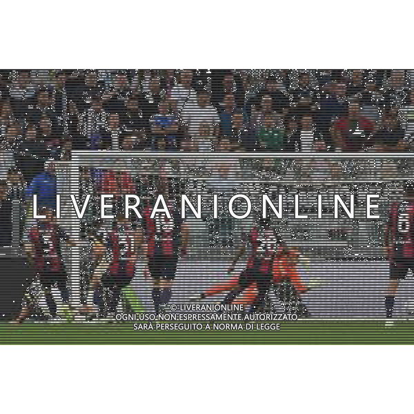 Torino 27.08.2023 Allianz Stadium @Manuela Viganti/Ag. Aldo Liverani sas Juventus vs Bologna Campionato Calcio Serie A TIM 2023/2024 2a giornata Nella foto: gol annullato a dusan vlahovic