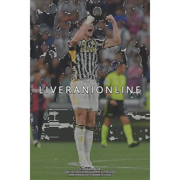 Torino 27.08.2023 Allianz Stadium @Manuela Viganti/Ag. Aldo Liverani sas Juventus vs Bologna Campionato Calcio Serie A TIM 2023/2024 2a giornata Nella foto: esultanza dusan vlahovic dopo il gol