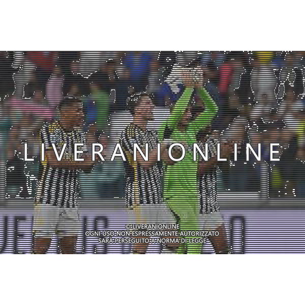Torino 27.08.2023 Allianz Stadium @Manuela Viganti/Ag. Aldo Liverani sas Juventus vs Bologna Campionato Calcio Serie A TIM 2023/2024 2a giornata Nella foto: i giocatori della juventus salutano i tifosi