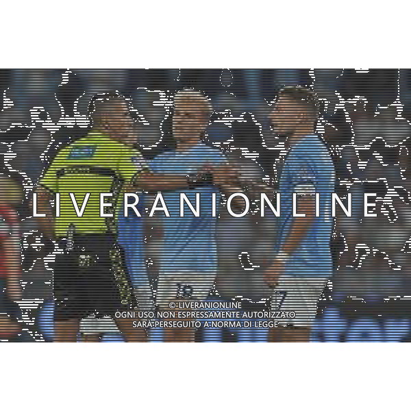 Lazio vs Genoa - Campionato Serie A - 2 giornata - Stadio Olimpico - Roma 27-08-2023 nella foto Proteste Lazio con Marinelli FOTO FEDERICO GAETANO-AG ALDO LIVERANI SAS