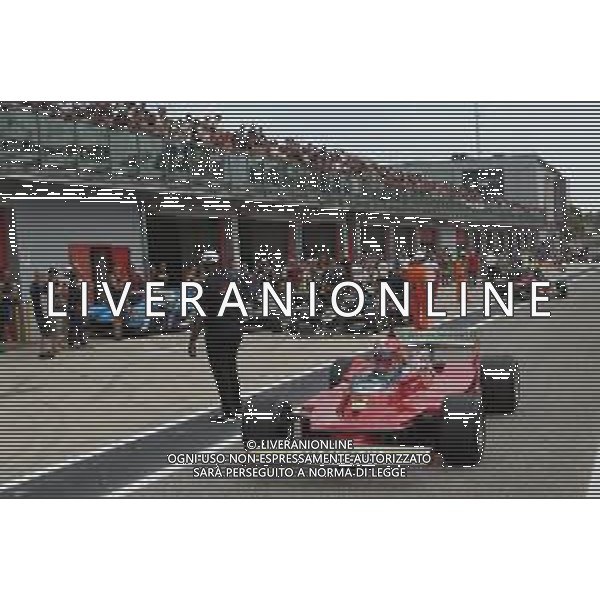 IMOLA 27 08 2023 AUTODROMO ENZO E DINO FERRARI MINARDI DAY NELLA FOTO LA FERRARI DI GILLES VILLENEUVE 1980 IN PISTA PER MINARDI DAY FOTO GIANNI SANNA-AG ALDO LIVERANI SAS