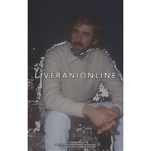 RETROSPETTIVA NANNI MORETTI REGISTA NELLA FOTO NANNI MORETTI A MILANO NELL\'ANNO 1984 TERRAZZA MARTINI AG ALDO LIVERANI SAS  