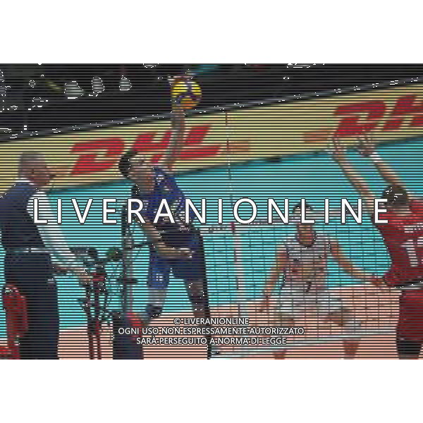 BOLOGNA 28 08 2023 EUROVOLLEY 2023 ITALIA-BELGIO 3-0 NELLA FOTO YURI ROMANO\' FOTO GIANNI SANNA-AG ALDO LIVERANI SAS