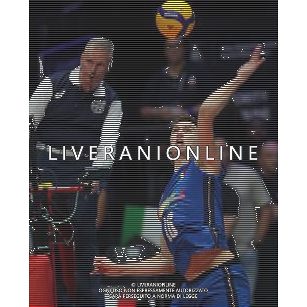 BOLOGNA 28 08 2023 EUROVOLLEY 2023 ITALIA-BELGIO 3-0 NELLA FOTO YURI ROMANO\' FOTO GIANNI SANNA-AG ALDO LIVERANI SAS