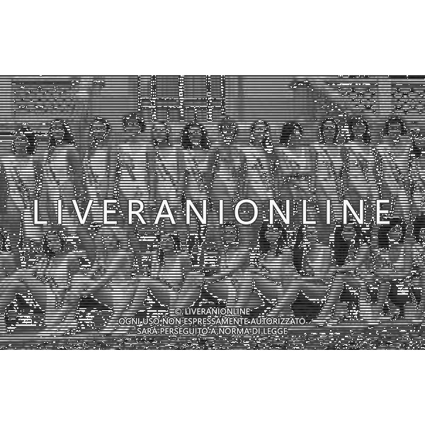 Neg- CONCORSO DI BELLEZZA MISS ITALIA 1987 a Salsomaggiore 4 Ottobre 1987 Nella foto Le concorrenti partecipanti al concorso AG ALDO LIVERANI SAS