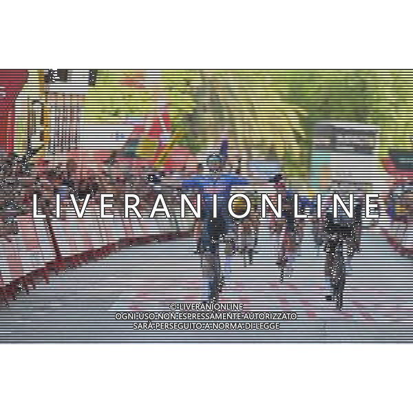 29-08-2023 Vuelta A Espana; Tappa 04 Andorra La Vella - Tarragona; 2023, Alpecin - Deceuninck; 2023, Uae Emirates; Groves, Kaden; Molano, Sebastian; Tarragona; ©SIROTTI / AGENZIA ALDO LIVERANI SAS