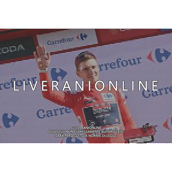 29-08-2023 Vuelta A Espana; Tappa 04 Andorra La Vella - Tarragona; 2023, Soudal - Quickstep; Evenepoel, Remco; Tarragona; ©SIROTTI / AGENZIA ALDO LIVERANI SAS