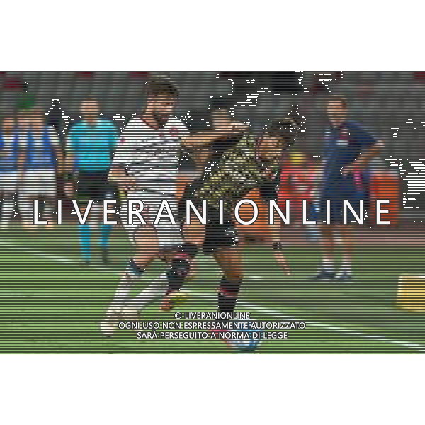 Gregorio Morachioli (SSC Bari) and Simone Branca (A.S. Cittadella 1973) during the Italian Serie B match SSC Bari vs AS Cittadella on August 30, 2023 at the San Nicola stadium in Bari, Italy. Photo by Emmanuele Mastrodonato/ag. Aldo Liverani sas