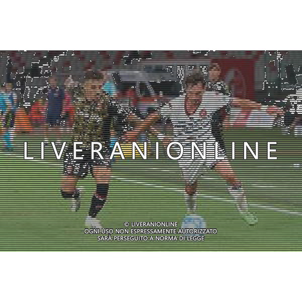 Francesco Amatucci (A.S. Cittadella 1973) and Marco Nasti (SSC Bari) during the Italian Serie B match SSC Bari vs AS Cittadella on August 30, 2023 at the San Nicola stadium in Bari, Italy. Photo by Emmanuele Mastrodonato/ag. Aldo Liverani sas