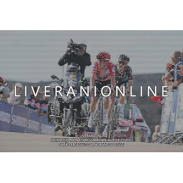 31-08-2023 Vuelta A Espana; Tappa 06 La Val D \'uixo - Observatorio Astrofisico De Javalambre; 2023, Soudal - Quickstep; 2023, Bora - Hansgrohe; Evenepoel, Remco; Vlasov, Aleksandr; Observatorio Astrofisico De Javalambre; FOTO STEFANO SIROTTI-AG ALDO LIVERANI SAS